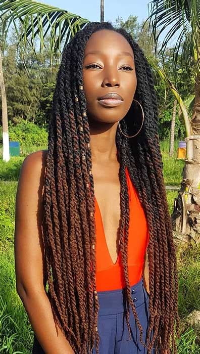 23 Hot Marley Twist Hairstyles To Try Right Now Stayglam