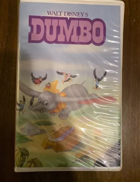 DUMBO VHS 024 Walt Disney Classic Black Diamond Edition Rare VHS Tape