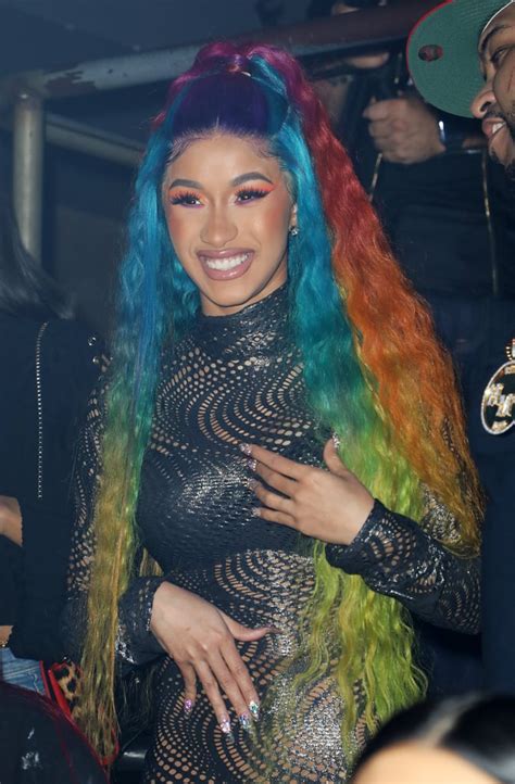 Cardi Bs Dark Rainbow Wig Cardi Bs Enormous Wig Collection