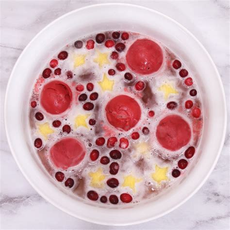 Cranberry & Pineapple Sherbet Punch