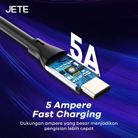 Jual Kabel Data JETE CX13 Series Type C To Lightning