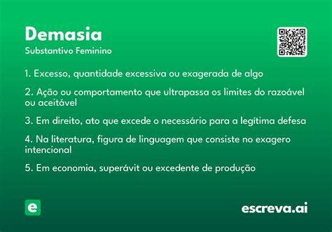 Significado Da Palavra Demasia