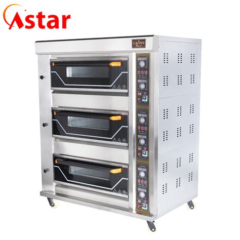 Astar Kitchen Bakery Equipment New Crown A Series 3 Deck 6 Trays Gas