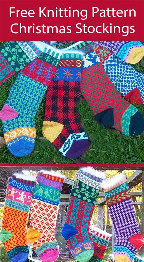 Christmas Stocking Knitting Patterns - In the Loop Knitting