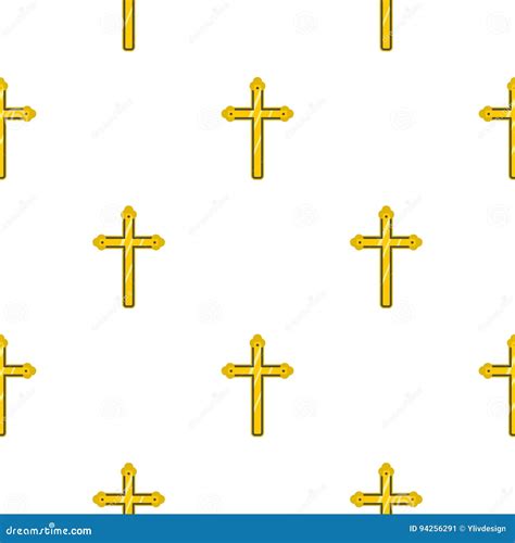 Holy Cross Pattern Seamless Stock Vector Illustration Of Repeat