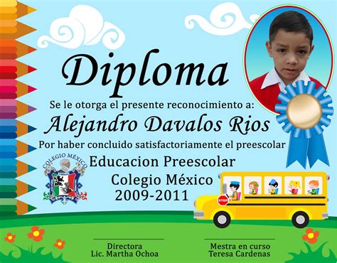 Muestras De Diplomas Para Preescolar Imagui