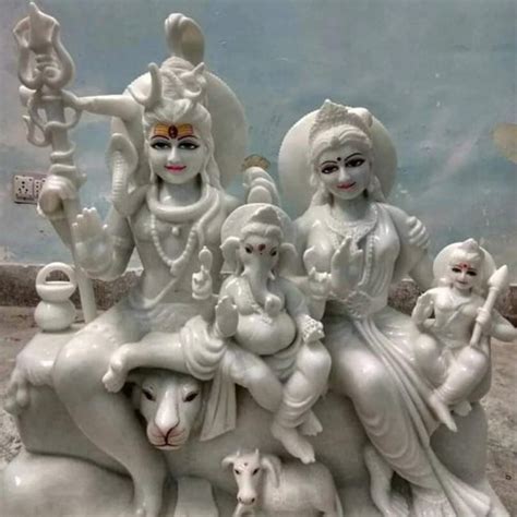 Marble Gauri Shankar Statue For Worship Temple Packaging Type