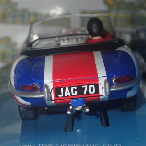 Scalextric C3878 1 32 Scale Jaguar E Type Union Jack Slot Car