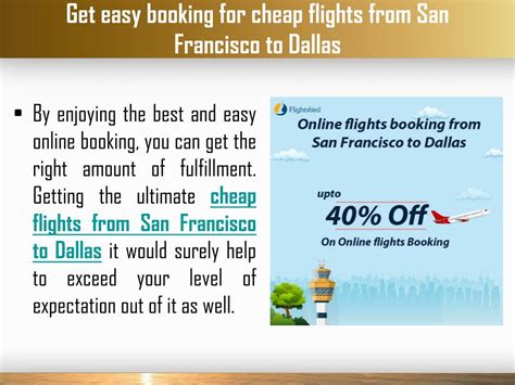 PPT - How is it possible to opt for cheap flights from San Francisco to