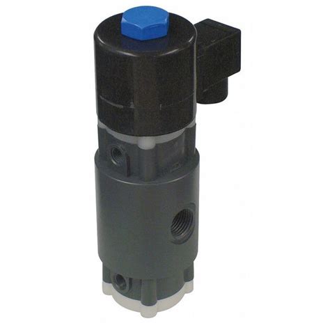 Plast O Matic 120VAC Solenoid Valve Normally Closed 1 2 In Pipe Size