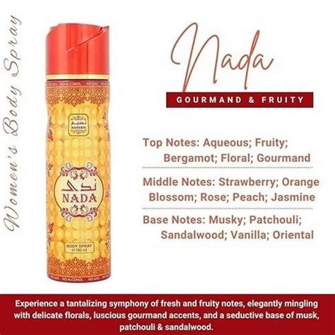 Naseem Nada Perfumed Body Spray | No Gas | Alcohol Free | For Women ...