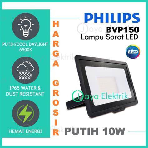 Jual Lampu Sorot LED Philips BVP150 10Watt 10W Putih Kuning Flood