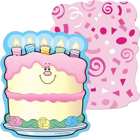 Amazon Carson Dellosa Birthday Cake Mini Colorful Cut Outs