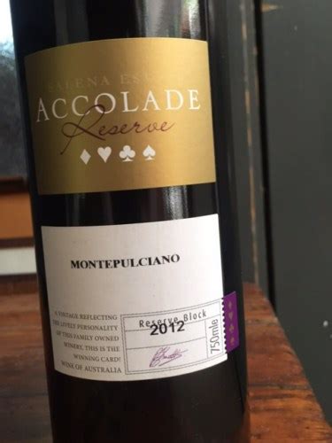 Salena Estate Accolade Reserve Montepulciano Vivino Us