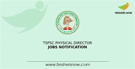 Tspsc Physical Director Jobs Notification For Posts