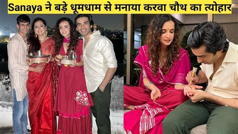 Sanaya Irani Karwa Chauth Celebrate With Husband Mohit Sehgal And