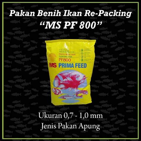 Jual Pelet Prima Feed Pf800 Pakan Bibit Benih Ikan Lele Gurame