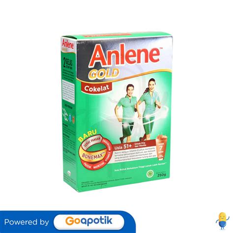 Ulasan Produk ANLENE GOLD RASA COKLAT USIA 51 TAHUN KE ATAS 250 GRAM BOX