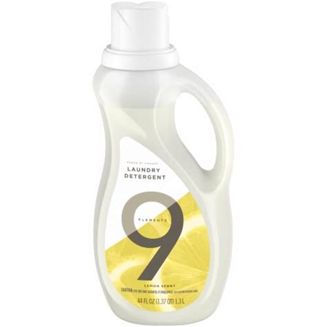 9 Elements Lemon Scent Liquid Laundry Detergent 44 Fl Oz Kroger