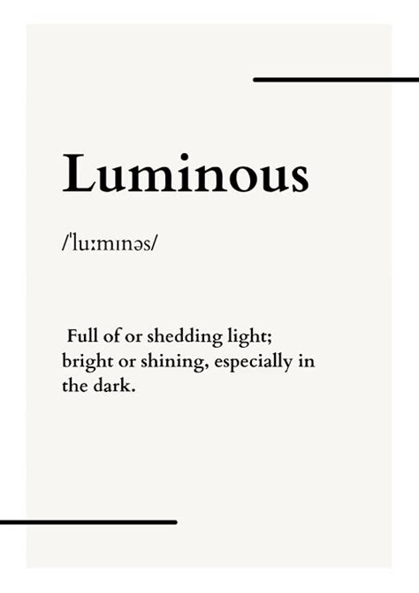 Luminous meaning - YouTube