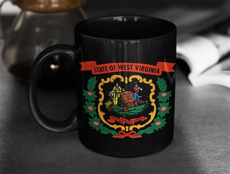 West Virginia State Seal Design Usa Coffee Mugswest Virginia Mugwest