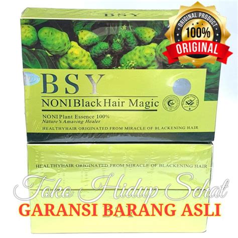 Jual Bsy Noni Black Hair Magic Shampo Isi Sachet Shopee Indonesia