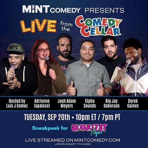 Luis J. Gomez on Twitter: "#Skankfest is partnering with Mint Comedy ...