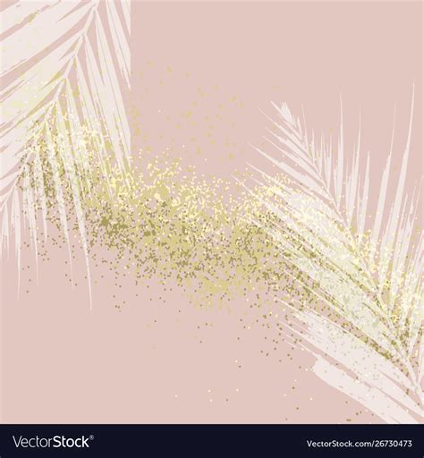 Elegant Luxury Nude Rose Pink Blush And Gold Vector Image