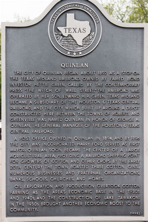 About Quinlan Quinlan Tx