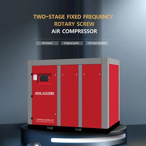 Geso UK Brand Two Stage Fixed Frequency Rotary Screw Air Compressor