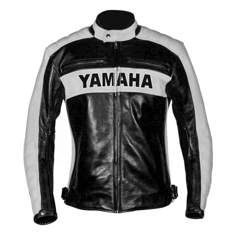 Mens Yamaha Genuine Biker Racing Leather Jacket A Jackets