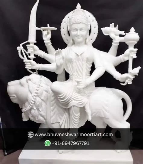 Buy Marble Durga Mata Statues At Best Price Bhuvneshwari Moorti Art