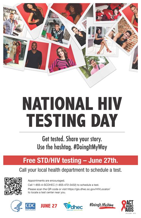 FREE HIV Testing Tomorrow For National HIV Testing Day SCDHEC