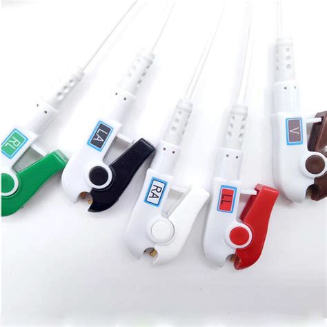 Compatible HP / Philips 5 Lead Ecg Cable , TPU DG Type ECG Patient Cable