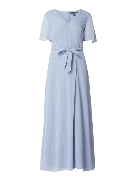 Esprit Collection Abendkleid Aus Chiffon Mit Tailleng Rtel Hellblau