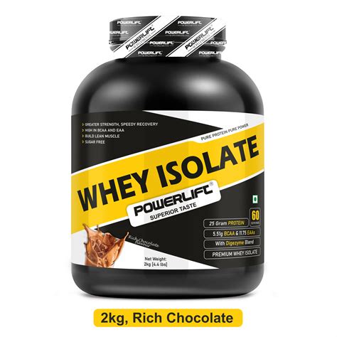 Powerlift Whey Protein Isolate Kg Rich Chocolate G Pure Isolate