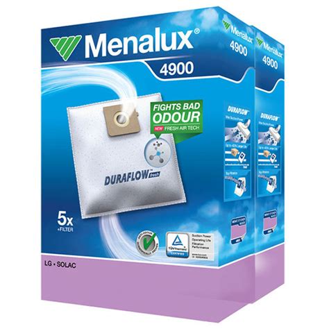 Синтетические мешки для пылесоса LG Menalux 4900, 10 штук - купить с ...