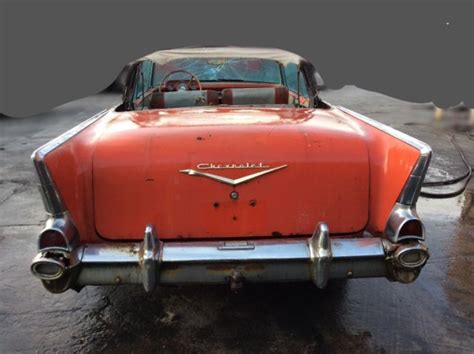 1957 Chevy Belair Convertible 2 Door Original Rat Rod Custom Hot Rod 55
