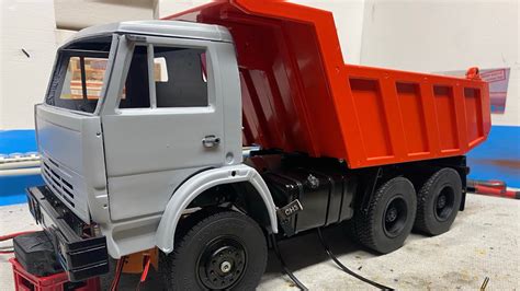 Камаз 65111 примерка кузова kamaz 1:12 dumper rc - YouTube