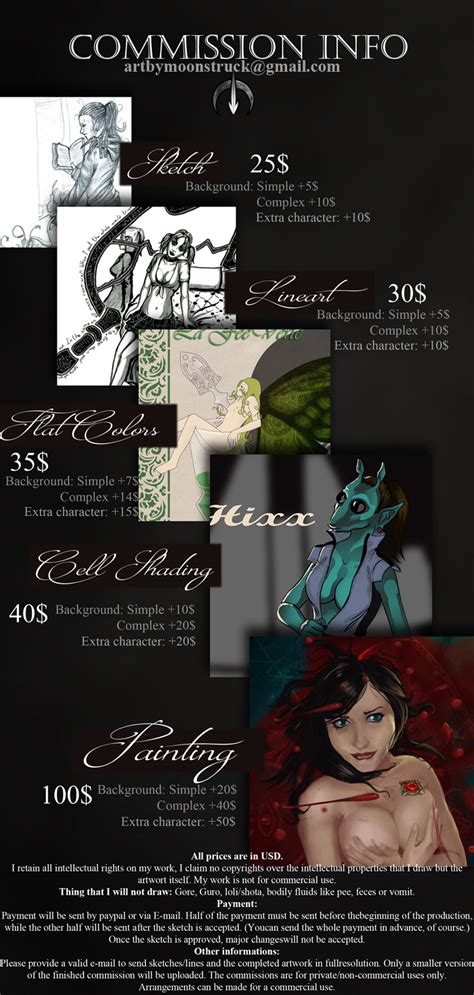 Commission Info By Moonstruck Hentai Foundry