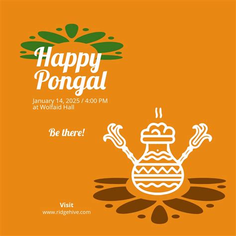 Free Pongal Festival Instagram Post Template - Edit Online & Download ...