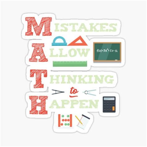 Math Teacher Birthday Stickers for Sale | Teacher stickers, Math design ...