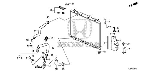 Honda Passport Hose A Warmer Atf Radiator Reserve 19432 5J2 A50