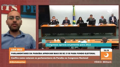 Parlamentares da Paraíba aprovam mais de R 21 bi para fundo eleitoral