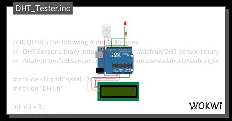 Dht Lcd I C Wokwi Esp Stm Arduino Simulator