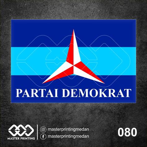 Jual Stiker Logo Partai Demokrat Sticker Vinyl Ritrama Cutting