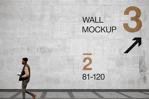 Wall Psd Mockup Premium Free Mockup