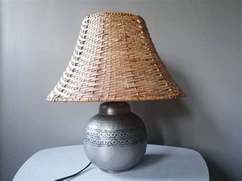 Vintage Ikea Lamp Mushroom Lamp Ikea Tafellamp Rotan Lamp Vintage