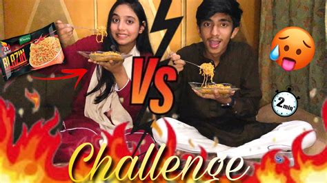 Spicy Noodles Challenge Gone Wrong Challenge Youtube