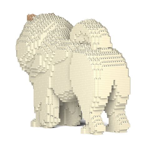 Jekca Chow Chow S M Lego Sculpture Construction D